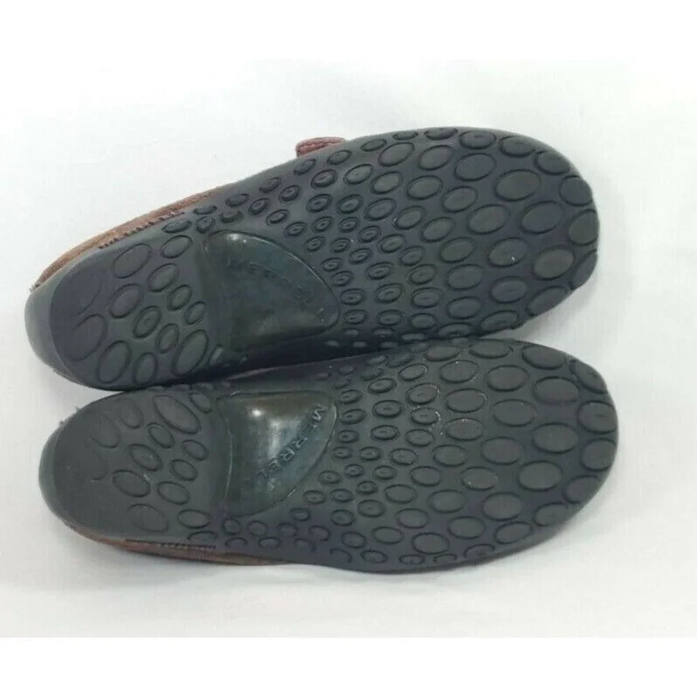 Merrell Plaza Bandeau Mary Jane Slip On Shoes Women's Size 6.5 Brown Suede - Picture 8 of 8